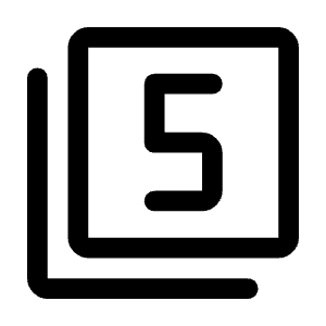 Filter 5 Icon from Rounded Line - Material Symbols Set
