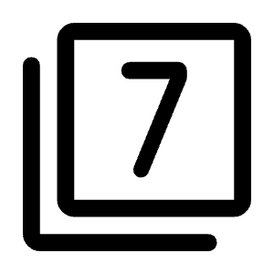 Filter 7 Icon from Rounded Line - Material Symbols Set