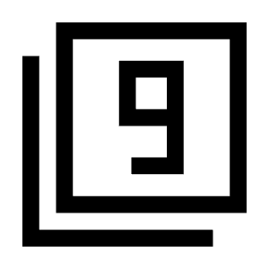 Filter 9 Icon from Sharp Line - Material Symbols Set