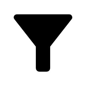 Filter Alt Fill Icon from Rounded Fill - Material Symbols Set
