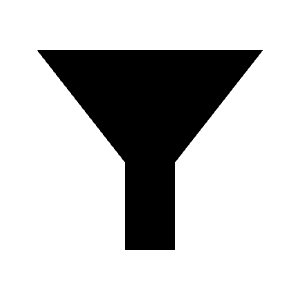 Filter Alt Fill Icon from Sharp Fill - Material Symbols Set
