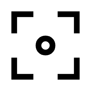 Filter Center Focus Icon from Sharp Line - Material Symbols Set
