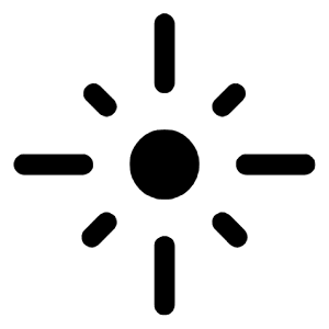 Flare Icon from Rounded Line - Material Symbols Set