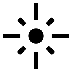 Flare Icon from Outlined Line - Material Symbols Set