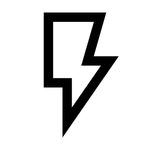 Flash On Icon from Sharp Line - Material Symbols Set