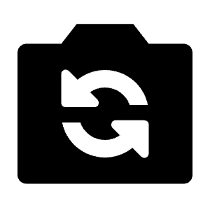 Flip Camera Ios Fill Icon from Outlined Fill - Streamline Material Free Set