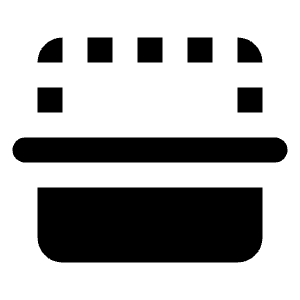 Flip Down Fill Icon from Rounded Fill - Streamline Material Free Set