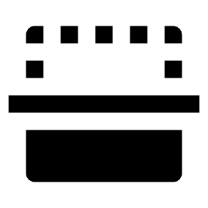 Flip Down Fill Icon from Outlined Fill - Streamline Material Free Set