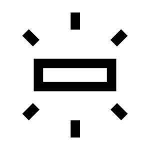 Fluorescent Icon from Sharp Line - Material Symbols Set
