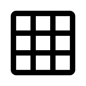 Grid On Icon from Outlined Line - Material Symbols Set