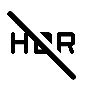 Hdr Off Fill Icon from Rounded Fill - Material Symbols Set