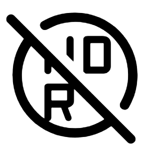 Hdr Plus Off Icon from Rounded Line - Material Symbols Set