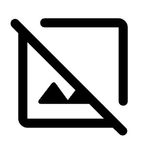 Hide Image Icon from Rounded Line - Material Symbols Set
