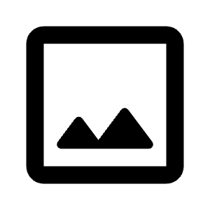 Image Icon from Rounded Line - Streamline Material Free Set