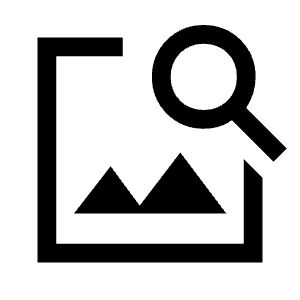 Image Search Icon from Sharp Line - Material Symbols Set