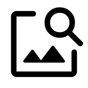 Image Search Icon from Rounded Line - Material Symbols Set