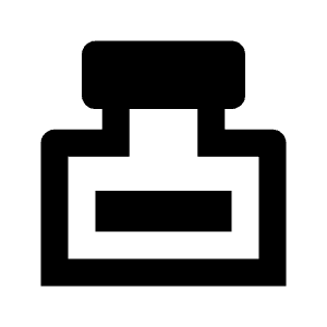 Ink Bottle Icon from Outlined Line - Streamline Material Free Set