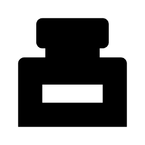 Ink Bottle Fill Icon from Outlined Fill - Streamline Material Free Set