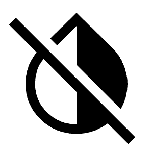 Invert Colors Off Icon from Sharp Line - Material Symbols Set