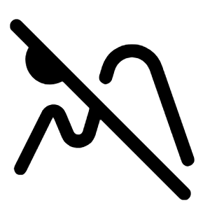 Landscape 2 Off Icon from Rounded Line - Material Symbols Set