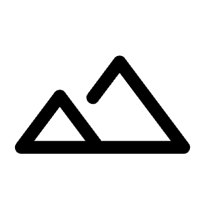 Landscape Icon from Rounded Line - Material Symbols Set