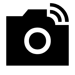 Linked Camera Fill Icon from Sharp Fill - Material Symbols Set