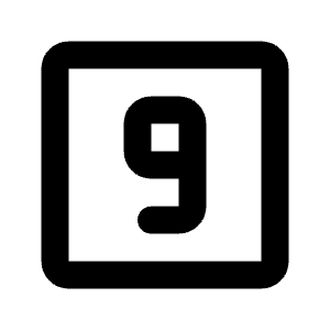 Looks Nine Icon from Rounded Line - Streamline Material Free Set