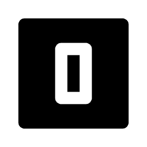 Looks Zero Fill Icon from Outlined Fill - Material Pro Free Set