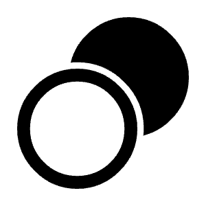 Masked Transitions Icon from Sharp Line - Material Symbols Set