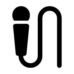 Mic External On Fill Icon from Rounded Fill - Material Symbols Set