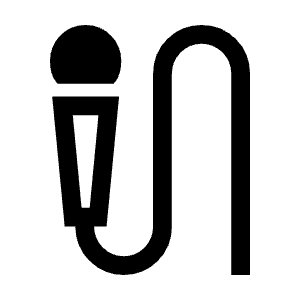Mic External On Icon from Outlined Line - Material Symbols Set