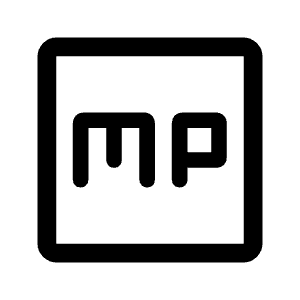 Mp Icon from Rounded Line - Material Symbols Set