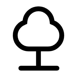 Nature Icon from Rounded Line - Material Symbols Set