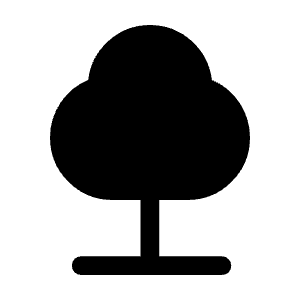 Nature Fill Icon from Rounded Fill - Material Symbols Set