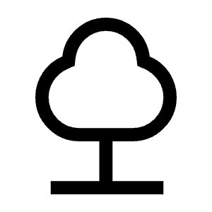Nature Icon from Sharp Line - Material Symbols Set