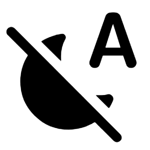Night Sight Auto Off Fill Icon from Rounded Fill - Material Symbols Set