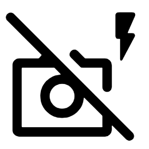 No Flash Icon from Rounded Line - Material Symbols Set