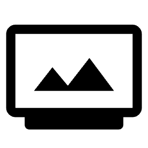 Photo Frame Icon from Outlined Line - Material Symbols Set