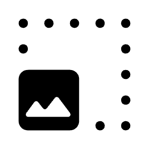 Photo Size Select Small Fill Icon from Rounded Fill - Material Symbols Set