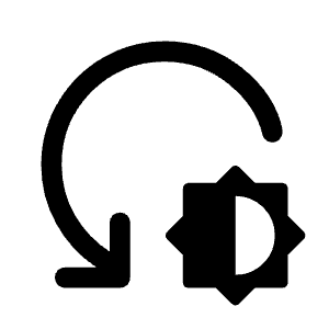 Reset Brightness Fill Icon from Rounded Fill - Material Symbols Set