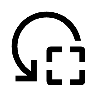 Reset Focus Icon from Outlined Line - Material Symbols Set