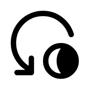 Reset Shadow Icon from Rounded Line - Material Symbols Set