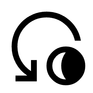 Reset Shadow Icon from Outlined Line - Material Symbols Set