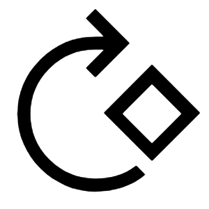 Rotate 90 Degrees Cw Icon from Outlined Line - Material Symbols Set