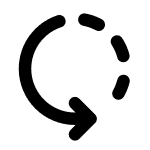 Rotate Left 2 Fill Icon from Rounded Fill - Streamline Material Free Set