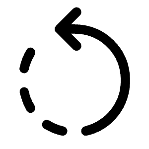 Rotate Left Fill Icon from Rounded Fill - Material Symbols Set