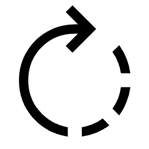 Rotate Right Fill Icon from Sharp Fill - Material Symbols Set