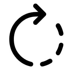 Rotate Right Icon from Rounded Line - Material Symbols Set