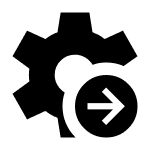 Settings B Roll Fill Icon from Sharp Fill - Material Symbols Set