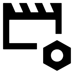 Settings Cinematic Blur Alt Icon from Sharp Line - Streamline Material Free Set